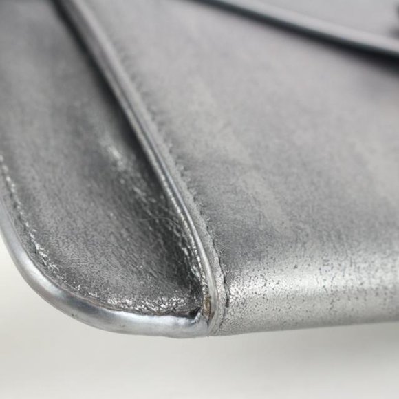 Dior Pewter Silver Chain Flap Crossbody Bag 292da5 - Picture 5 of 13